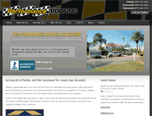 Tablet Screenshot of performanceroofingusa.com